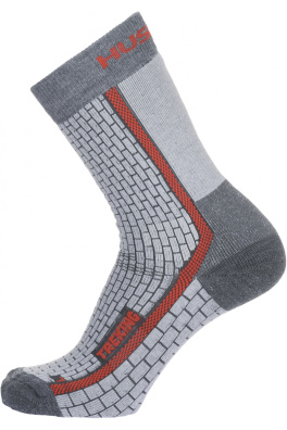 Ponožky HUSKY Treking šedá/červená