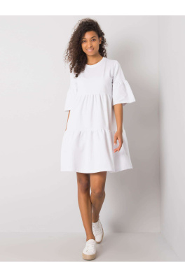 RUE PARIS Bílé ležérní šaty