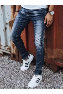 Modré pánské kalhoty Dstreet UX3799