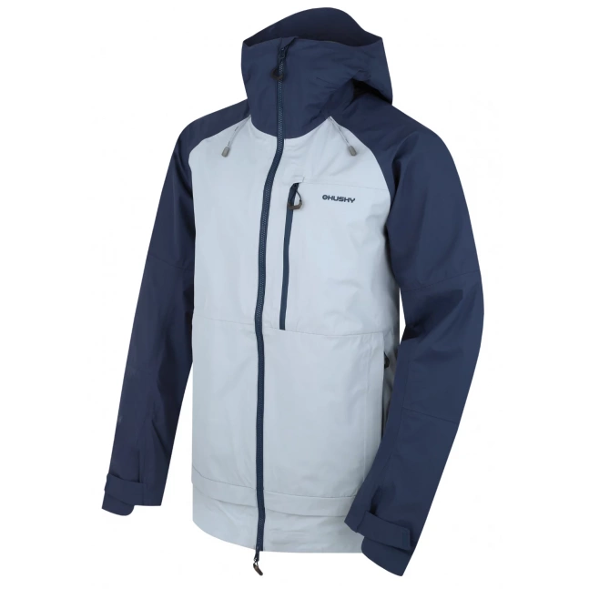 Pánská hardshell bunda HUSKY Nanook M dk. blue/lt. grey