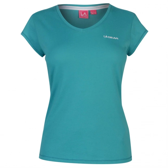 LA Gear V Neck T Shirt Ladies