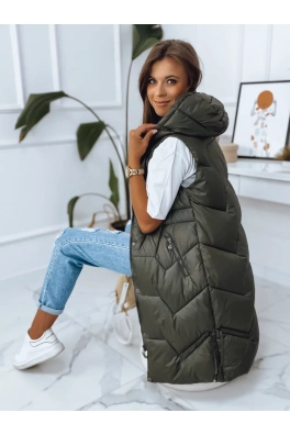 Dámská vesta LARIS zelená Dstreet TY2834