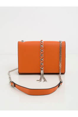 Oranžová kabelka s řetízkem