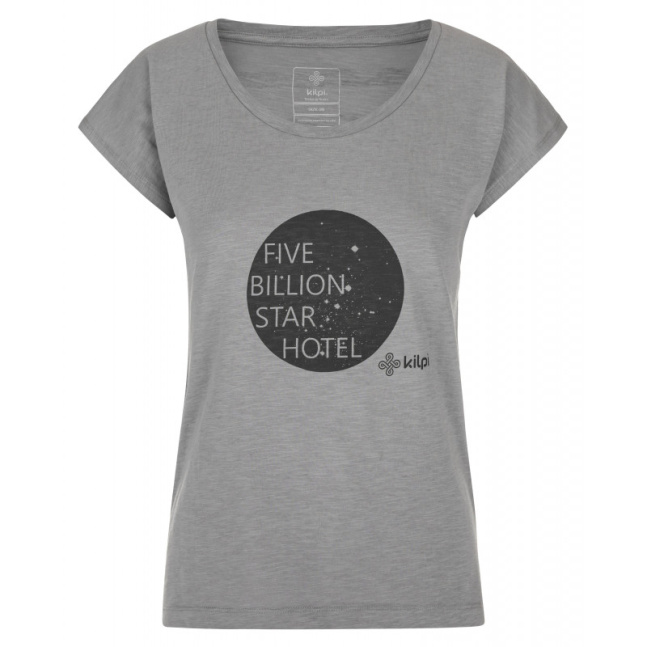 Dámské bavlněné tričko Kilpi STAR-W světle šedé