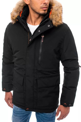 Černá pánská zimní bunda Dstreet TX3801