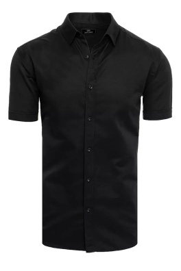 Černé pánské tričko s krátkým rukávem Dstreet KX0945