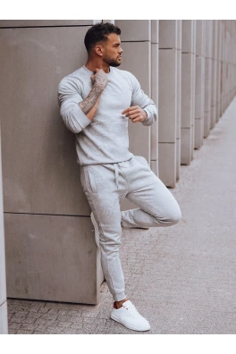 Světle šedá pánská tepláková souprava Dstreet AX0738