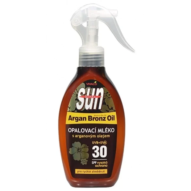 Opalovací mléko s BIO arganovým olejem SPF 30 SUN VITAL 200 ml