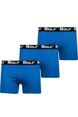 Stylové pánské boxerky 0953 3ks - modrá,