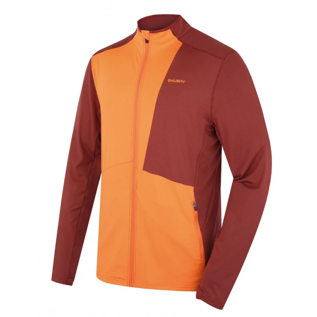 Pánská mikina HUSKY Tarp zip M deep brick/orange