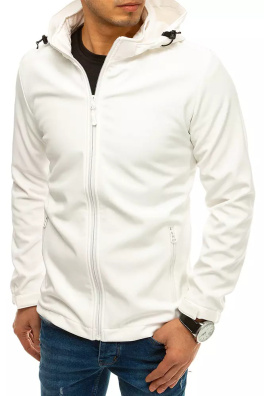 Bílá pánská softshellová bunda s kapucí TX3638