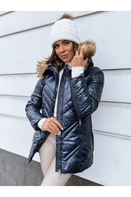 Dámská prošívaná zimní bunda SOLARIS tmavě modrá Dstreet TY4009