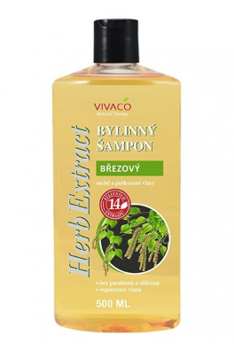 VIVACO Bylinný šampon Bříza HERB EXTRACT 500 ml