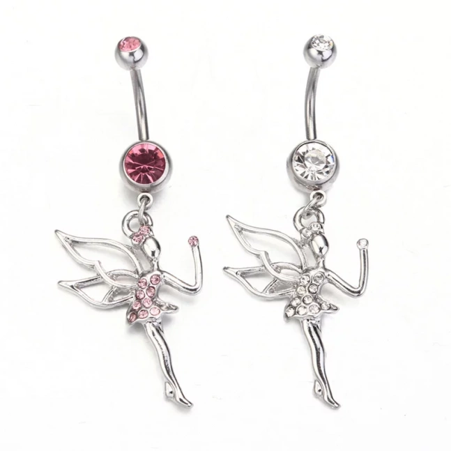 Piercing do pupíku - Víla-stříbrná