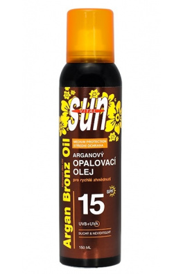 VIVACO Suchý opalovací olej s BIO arganovým olejem SPF 15 SUN VITAL 150 ml