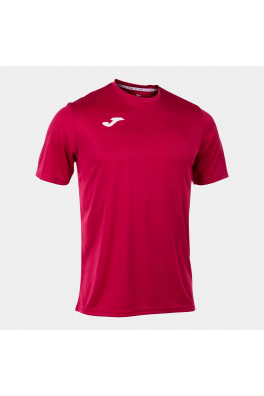 Pánské/chlapecké tričko Joma T-Shirt Combi S/S Fuchsia Maroon