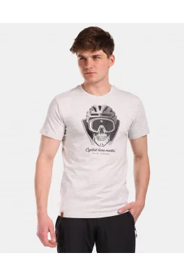 Pánské bavlněné tričko Kilpi VIBE-M Světle šedá
