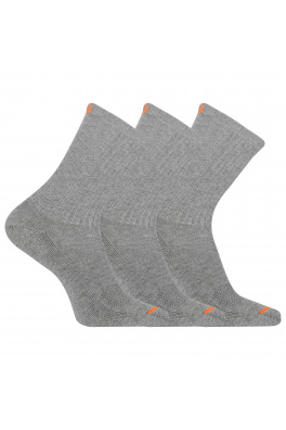 merrell ponožky MEA33564C3B2 GRAYH CUSHIONED COTTON CREW (3 packs) gray