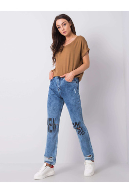 Modré mom jeans Chase RUE PARIS