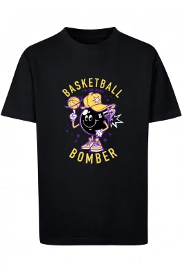 Dětské basketbalové bomber tričko černé