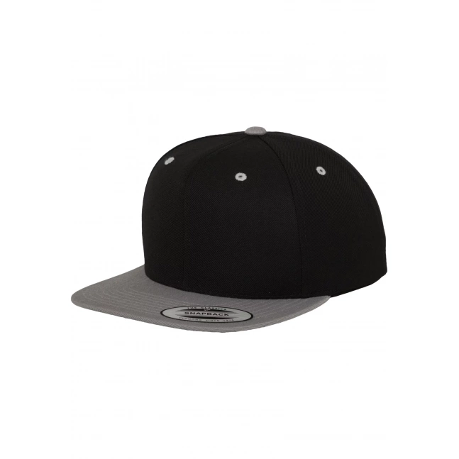 Klasický Snapback 2-Tone blk/stříbrný