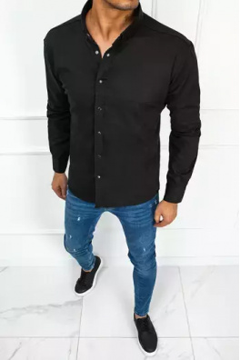 Pánská elegantní černá košile Dstreet DX2366