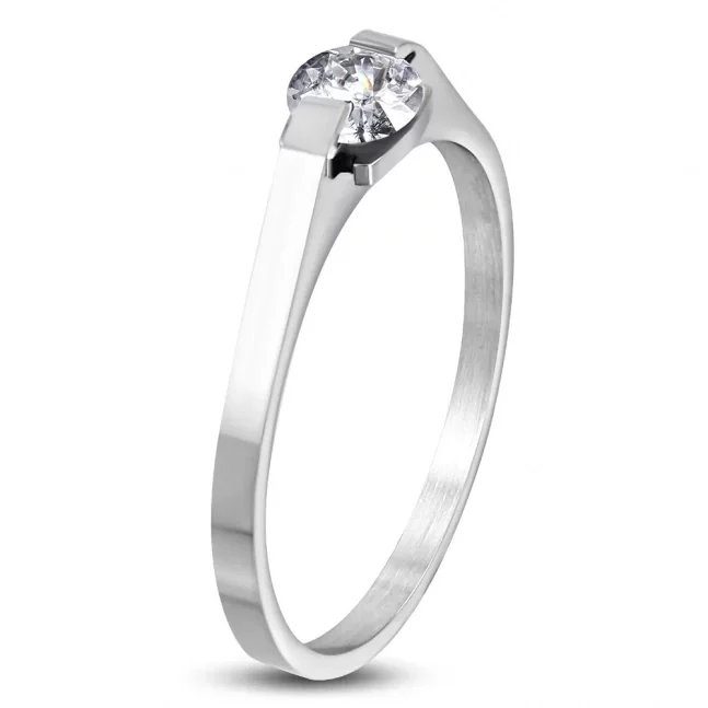 Zásnubní prsten chirurgická ocel shiny elegance 