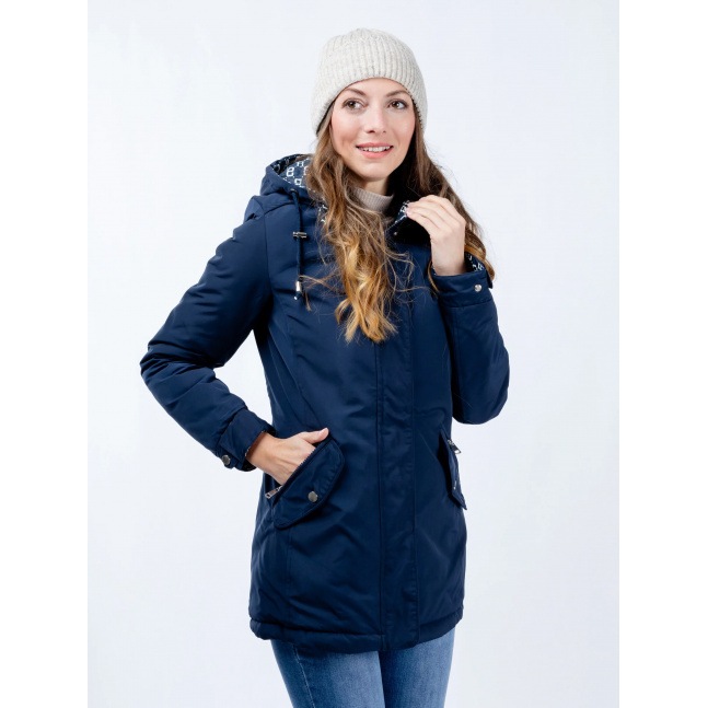 Dámská oboustranná parka Aliatic - tmavě modrá