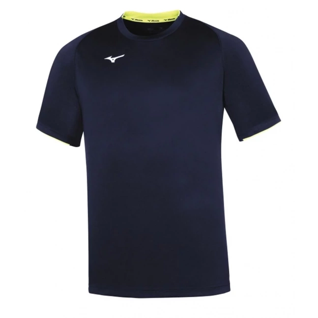 Core Short Sleeve Tee/Navy/Yellow Fluo