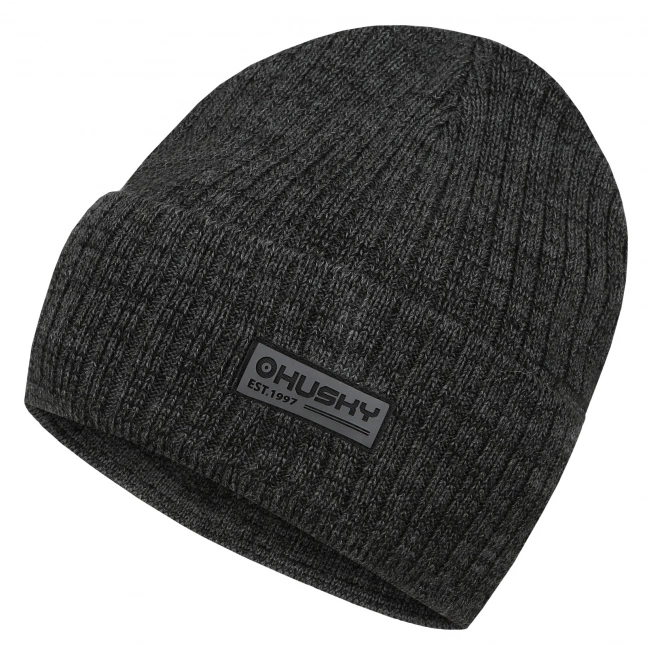 Unisex merino čepice Husky Mermel dark grey
