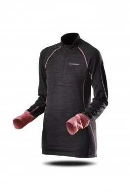 Mikina Trimm W CLINIC LADY grey melange/ pinky
