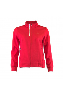 Peak peak knitted fleece jacket red