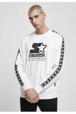 Starter Logo Taped Crewneck White