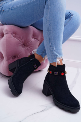 Women’s Boots On High Heel Black Makbet