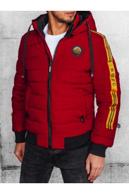 Pánská vínová prošívaná bunda Dstreet TX4651