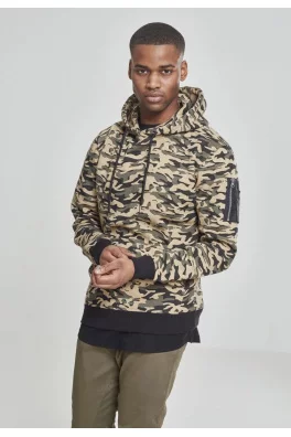 Sweat Camo Bomber Hoody wood camo