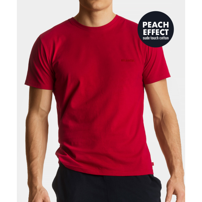 Pánské tričko s krátkým rukávem ATLANTIC - červené