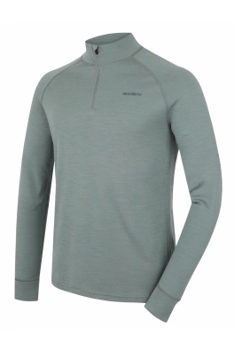 Pánská merino mikina Husky Aron Zip M faded green
