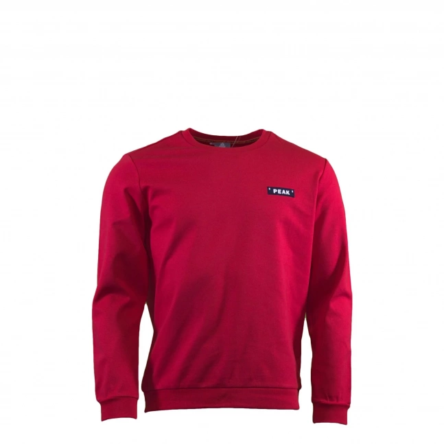 Peak peak round neck sweater dk.red