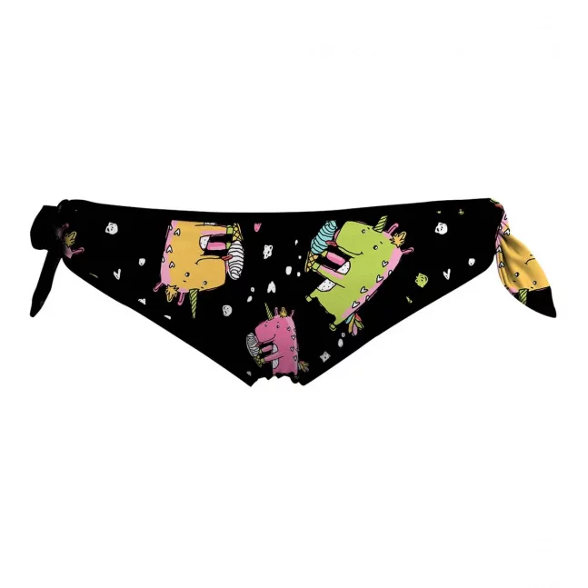 Side Tied Bikini Bottom Unicorn And Ice Cream