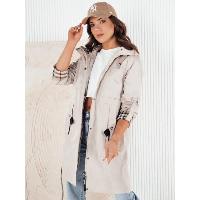 CIVIT ecru dámská bunda parka Dstreet TY4214