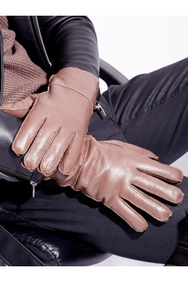 Hnědé kožené pánské rukavice PREMIUM KVALITY
