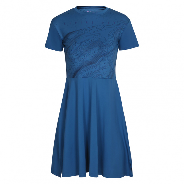 Dámské rychleschnoucí šaty ALPINE PRO KATEKA blue sapphire