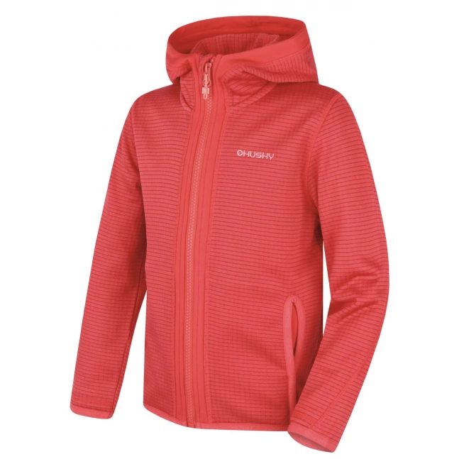 Dětská mikina s kapucí HUSKY Artic Zip K red Dětská mikina s kapucí HUSKY Artic Zip K red