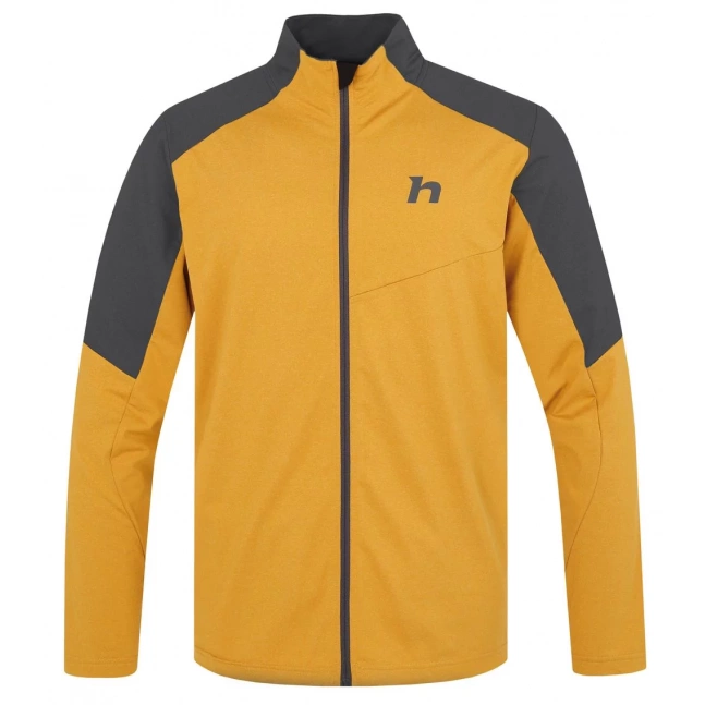 Pánská outdoorová mikina Hannah ENGE harvest gold/asphalt mel Pánská outdoorová mikina Hannah ENGE harvest gold/asphalt mel
