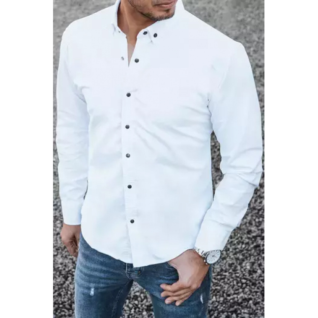 Dstreet DX2364 pánská bílá košile