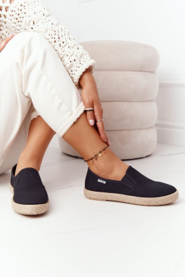 Espadrilles On A Braided Sole Big Star HDD274017 Black