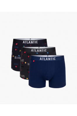 Pánské boxerky ATLANTIC 3Pack - vícebarevné