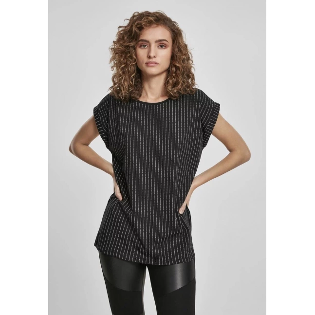 Ladies FuckYou Turtle Extended Shoulder Tee black