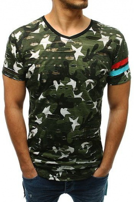 Zelené camo pánské tričko RX3411